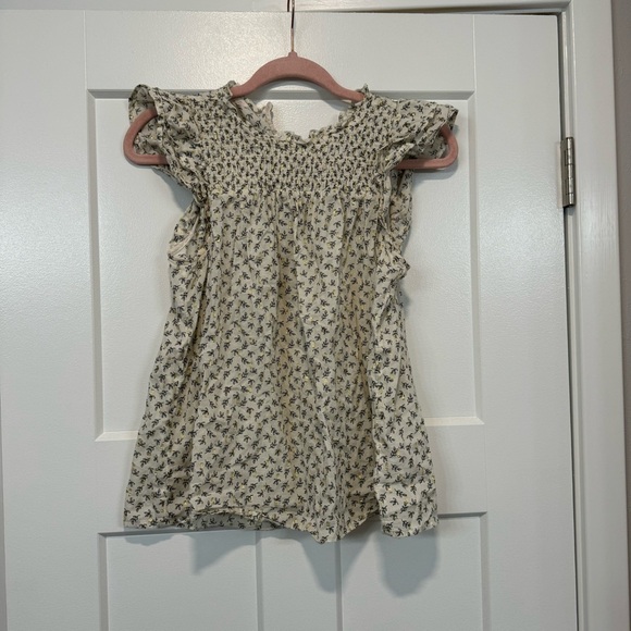 Gold Flake Flutter Sleeve Top - Picture 1 of 2